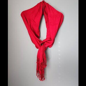 2/$13 Red Jumbo Pashmina Wrap Scarf